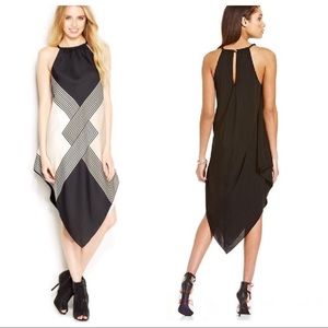 Rachel Roy Print Halter Scarf Shift Dress